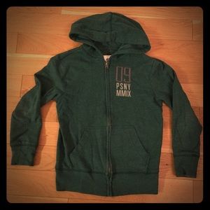 Kids PS Aeropostle Green Full Zip Hoodie